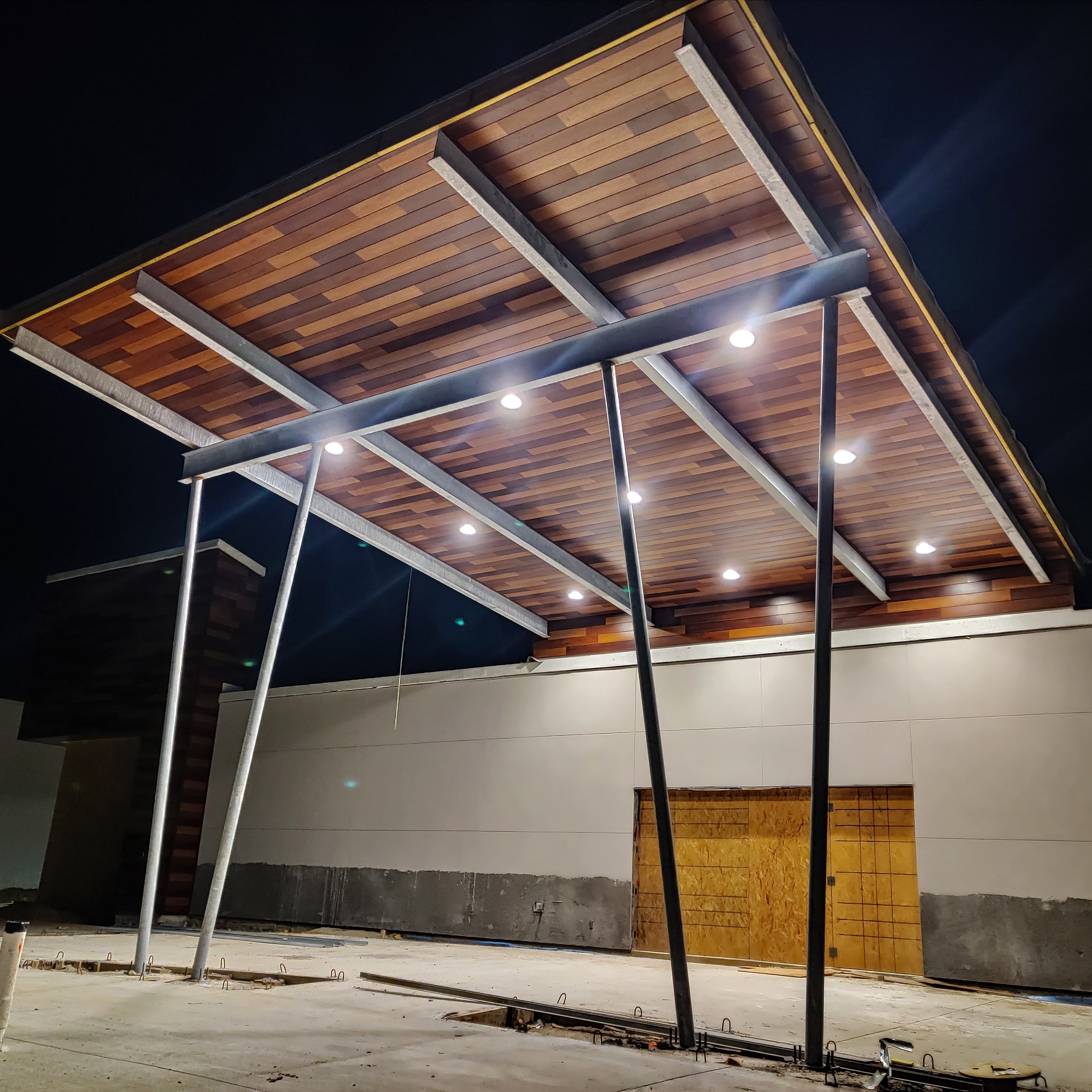Beaumont Eye Clinic — soffit detail installed by Inspira Solutions